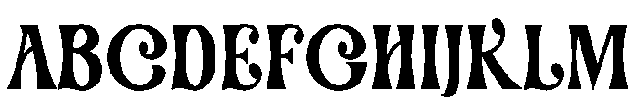 Blink Omega Font UPPERCASE