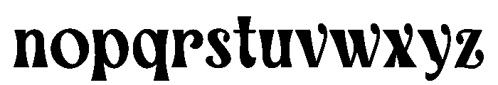 Blink Omega Font LOWERCASE