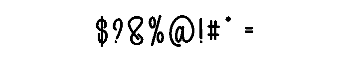 Blinky Strocky Font OTHER CHARS
