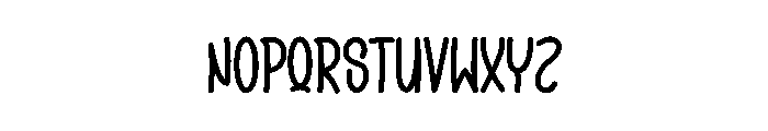 Blinky Strocky Font LOWERCASE
