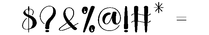 Blinky Font OTHER CHARS