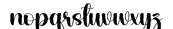 Blinky Font LOWERCASE
