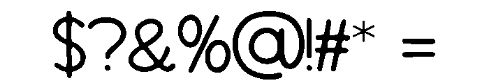 Bliss_Halo Font OTHER CHARS