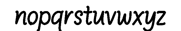 Blissara Font LOWERCASE