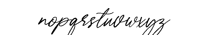 BlissaryKindora Font LOWERCASE