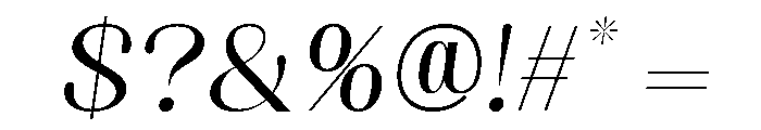 Blissful Sunshine Italic Font OTHER CHARS