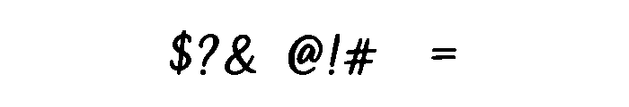 Blissful Wedding Regular Font OTHER CHARS