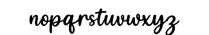 Blissful Wedding Regular Font LOWERCASE