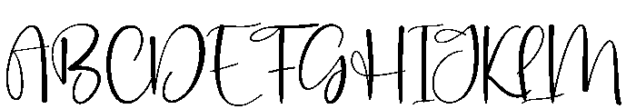 Blistany Font UPPERCASE