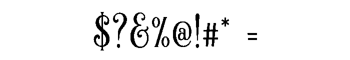 Blistaro Font OTHER CHARS