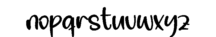 Blister Signature Font LOWERCASE