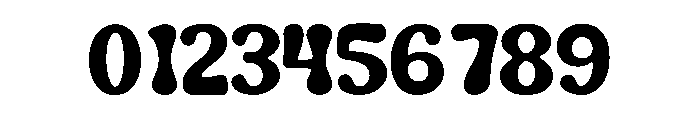 Blobby Retro Font OTHER CHARS