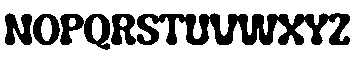 Blobby Retro Font UPPERCASE