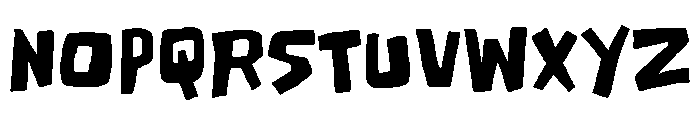Bloby Crash Regular Font UPPERCASE