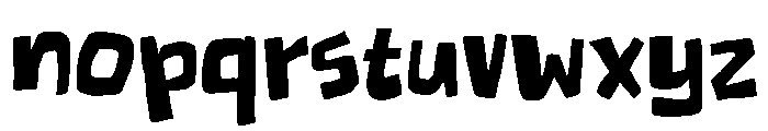 Bloby Crash Regular Font LOWERCASE