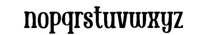 Blocanta Slab Font LOWERCASE