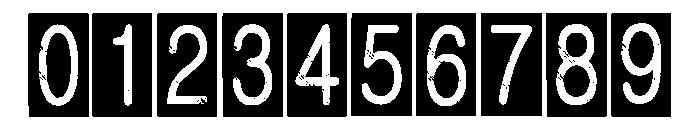Block Army Regular Font OTHER CHARS
