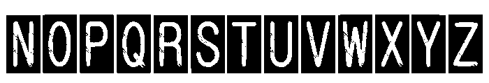 Block Army Regular Font LOWERCASE