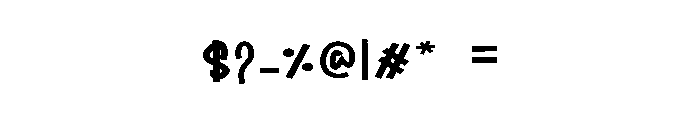 Block Bubble Font OTHER CHARS