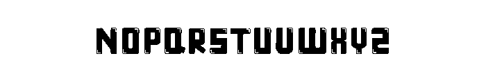 Block Bubble Font LOWERCASE