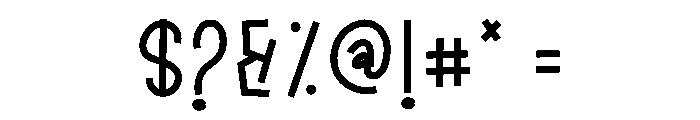 Block Craft Font OTHER CHARS