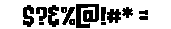 Block Fury Bold Font OTHER CHARS