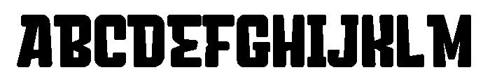 Block Fury Bold Font UPPERCASE