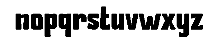 Block Fury Bold Font LOWERCASE