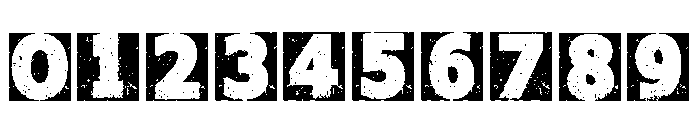 Block Grunge Regular Font OTHER CHARS