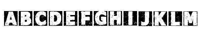 Block Grunge Regular Font UPPERCASE