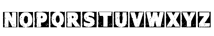 Block Grunge Regular Font LOWERCASE