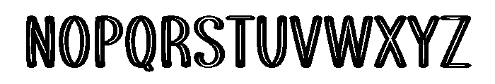 Block Handwriting Font LOWERCASE