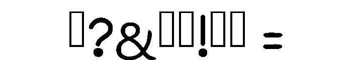 Block Notes Regular Font OTHER CHARS