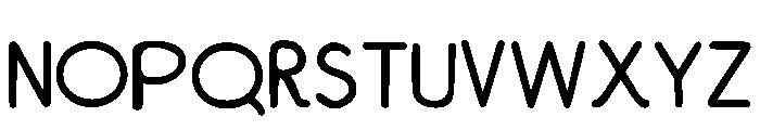 Block Notes Regular Font LOWERCASE