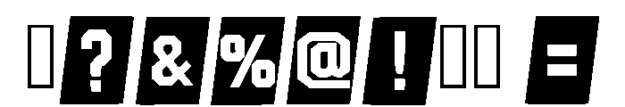 Block Point Regular Font OTHER CHARS