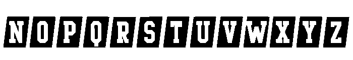 Block Point Regular Font UPPERCASE