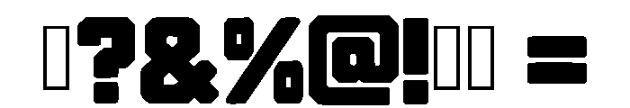 Block Reactor Regular Font OTHER CHARS