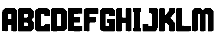 Block Reactor Regular Font UPPERCASE