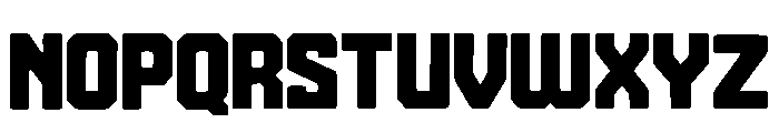 Block Reactor Regular Font LOWERCASE