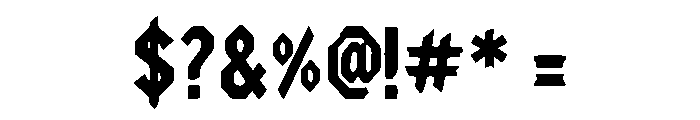 Block Riot Font OTHER CHARS