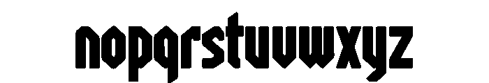 Block Riot Font LOWERCASE