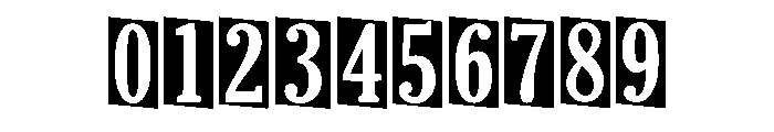 Block Sunrise Regular Font OTHER CHARS