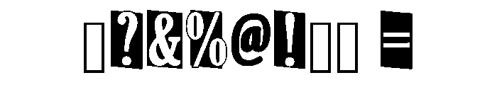 Block Sunrise Regular Font OTHER CHARS
