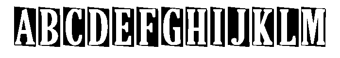 Block Sunrise Regular Font UPPERCASE