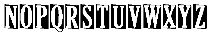 Block Sunrise Regular Font UPPERCASE