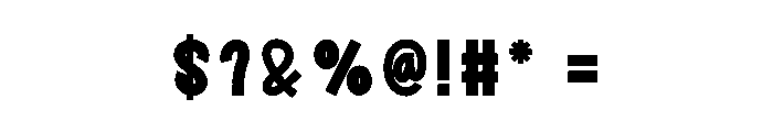 Block Vintage Font OTHER CHARS