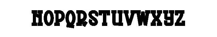 Block Vintage Font LOWERCASE