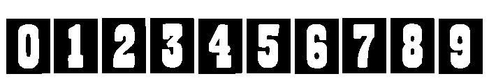 Block Western Regular Font OTHER CHARS