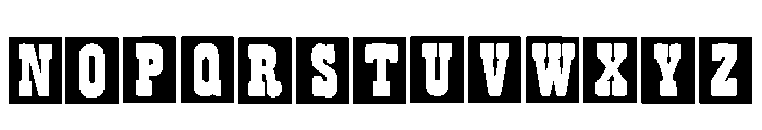 Block Western Regular Font LOWERCASE