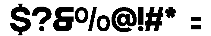 Blockat Regular Font OTHER CHARS